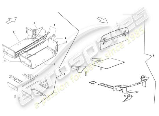 a part diagram from the Lamborghini Blancpain STS (2013) parts catalogue