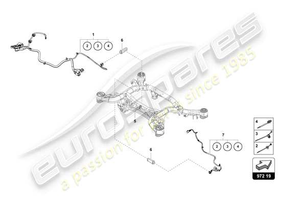 a part diagram from the Lamborghini Urus (2021) parts catalogue