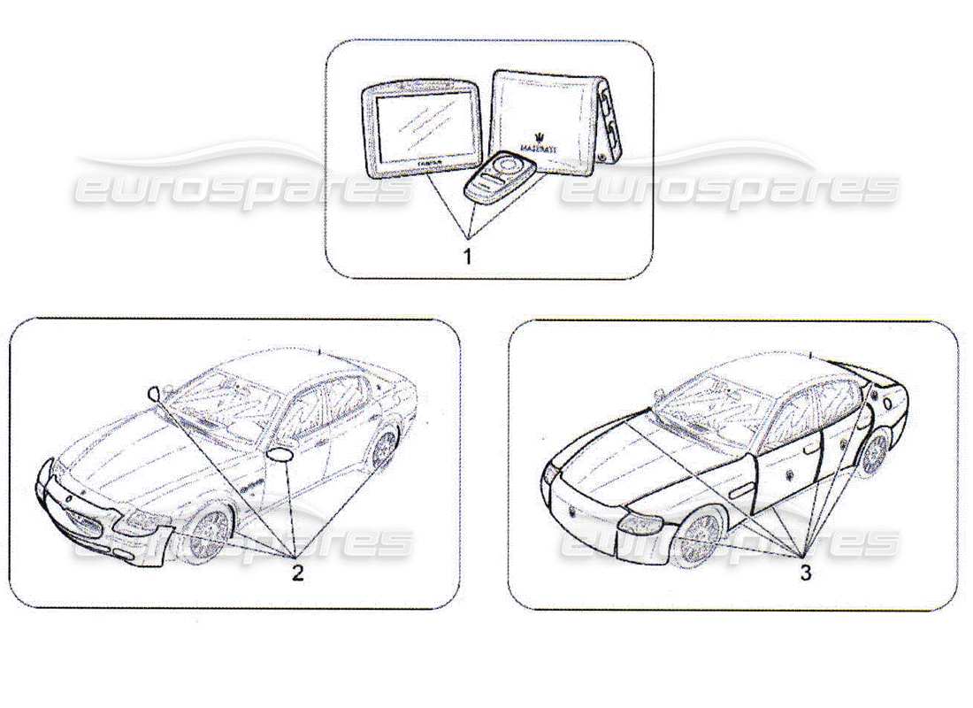 Maserati QTP. (2010) 4.2 accessori post-vendita Diagramma delle parti