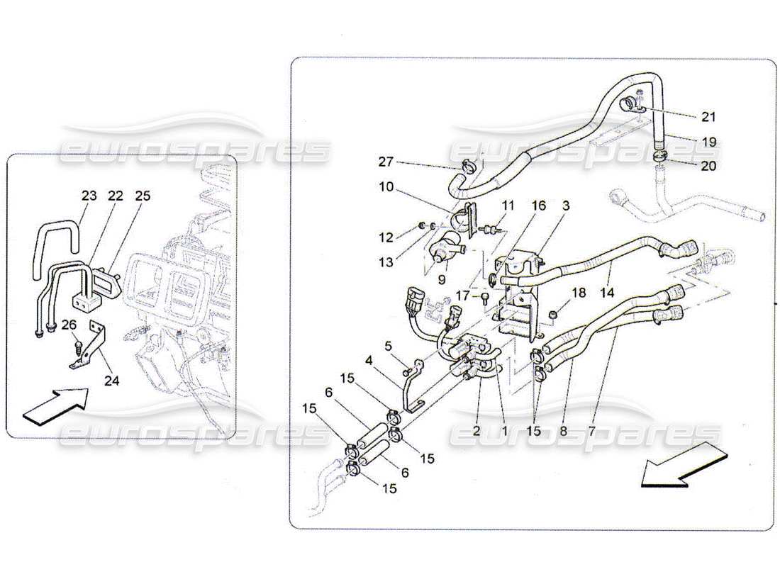 Maserati QTP. (2010) 4.2 Unità A c: Dispositivi Vano Motore Diagramma delle parti