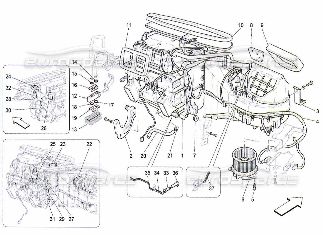 Maserati QTP. (2010) 4.2 Unità A c: Dispositivi da cruscotto Diagramma delle parti