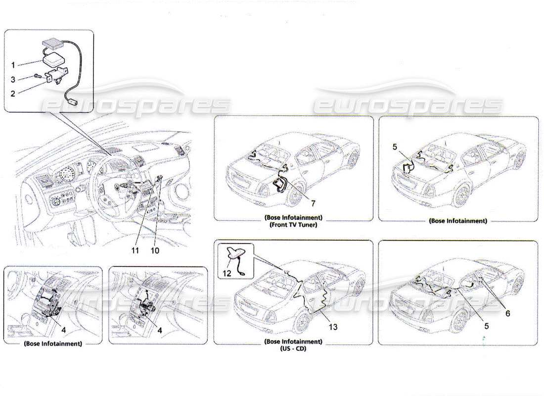 Maserati QTP. (2010) 4.2 SISTEMA DI ACCOGLIENZA E CONNESSIONE Diagramma delle parti