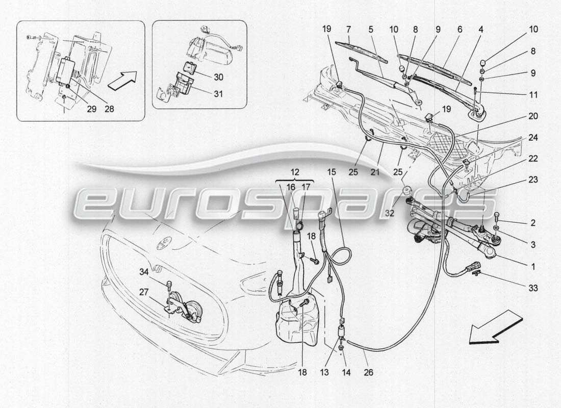 Maserati GranCabrio MC Centenario Accessori esterni per veicoli Diagramma delle parti