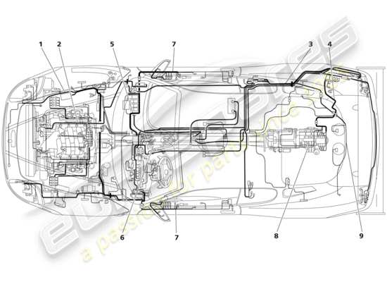 a part diagram from the Maserati Trofeo parts catalogue
