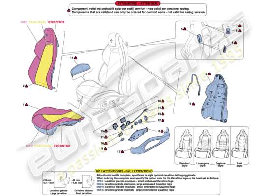 a part diagram from the Ferrari F12 Berlinetta (USA) parts catalogue