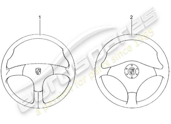 a part diagram from the Porsche Classic accessories (2010) parts catalogue