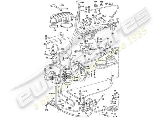 a part diagram from the Porsche 911 (1983) parts catalogue