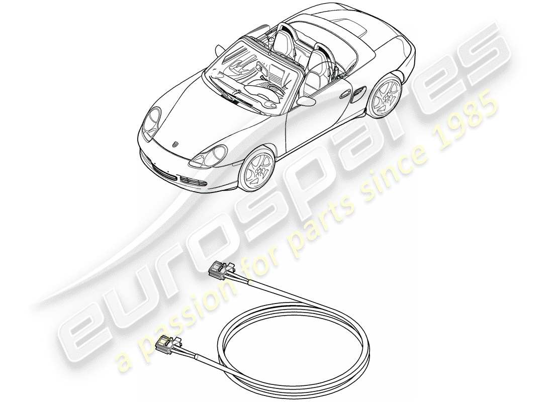 Porsche Boxster 986 (1997) FIBRA OTTICA LEGGERA - D - MJ 2003>> Diagramma delle parti