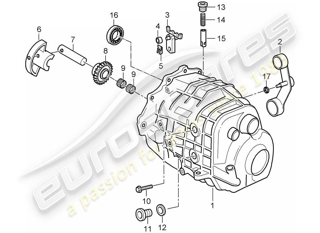 Porsche Boxster 986 (2004) CASSA TRASMISSIONE - COPERCHIO TRASMISSIONE Diagramma delle parti