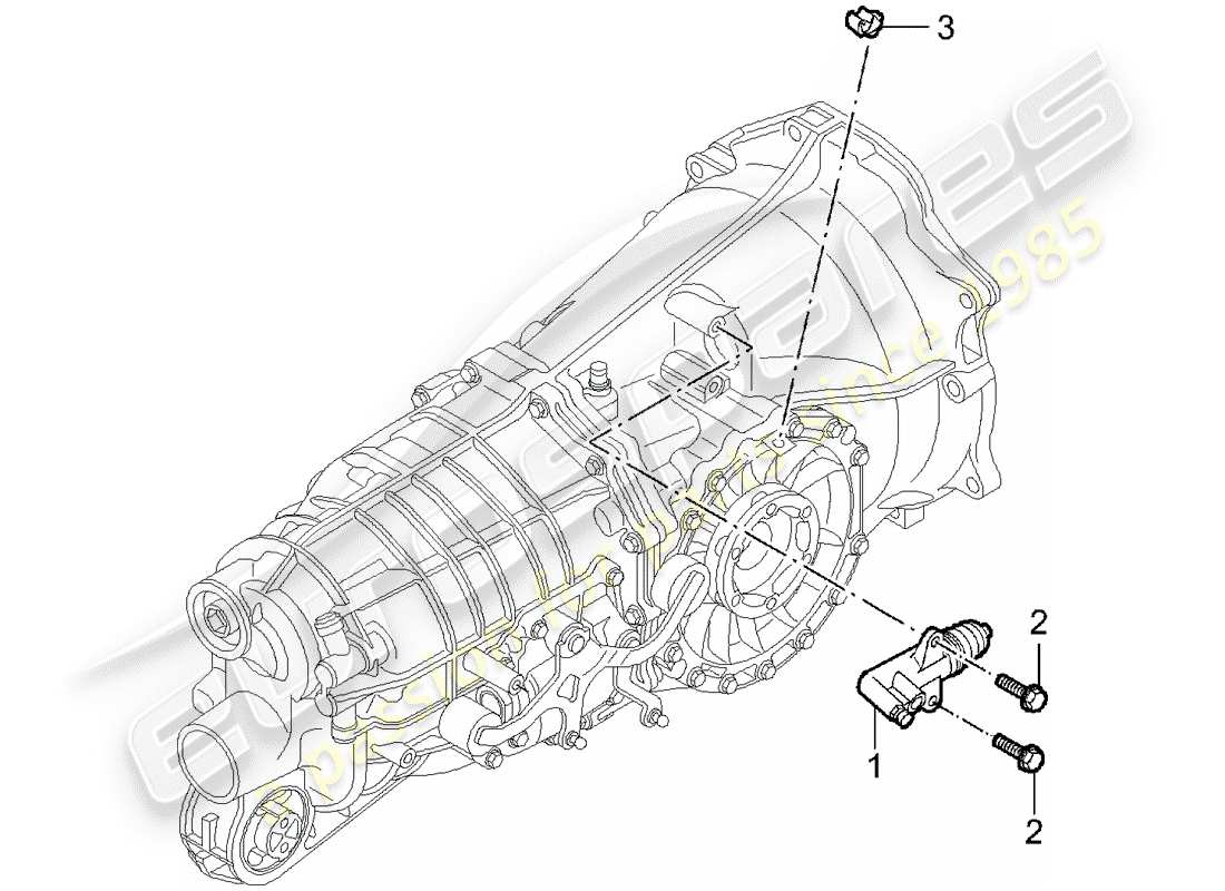 Porsche 997 (2006) RILASCIO DELLA FRIZIONE Diagramma delle parti