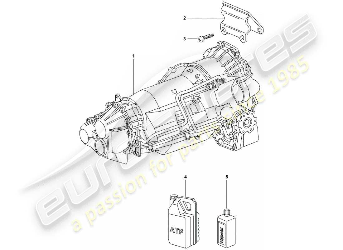 Porsche 997 (2008) tiptronic Diagramma delle parti