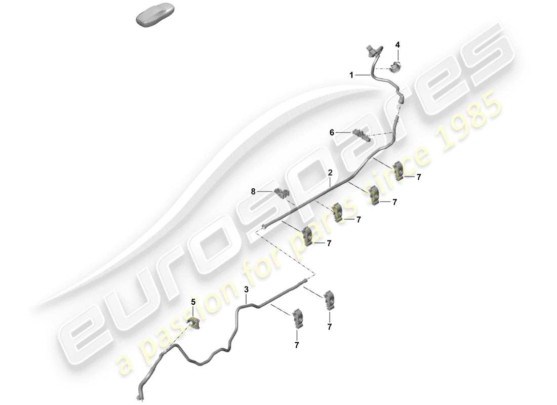 Porsche Boxster Spyder (2019) LINEA DEL VUOTO Diagramma delle parti