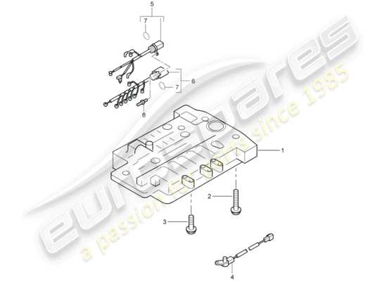 a part diagram from the Porsche Cayenne (2009) parts catalogue