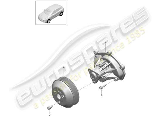 a part diagram from the Porsche Macan (2018) parts catalogue