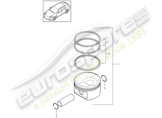 a part diagram from the Porsche Panamera 970 (2012) parts catalogue