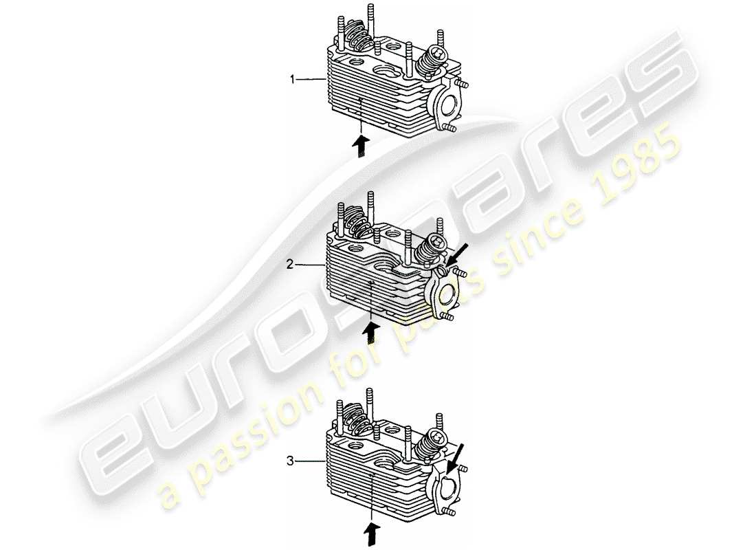 Porsche Replacement catalogue (1976) TESTATA Diagramma delle parti