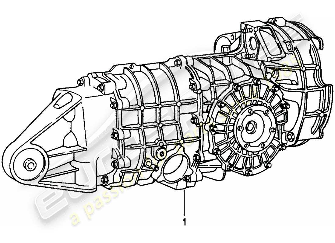 Porsche Replacement catalogue (1985) Cambio manuale Diagramma delle parti