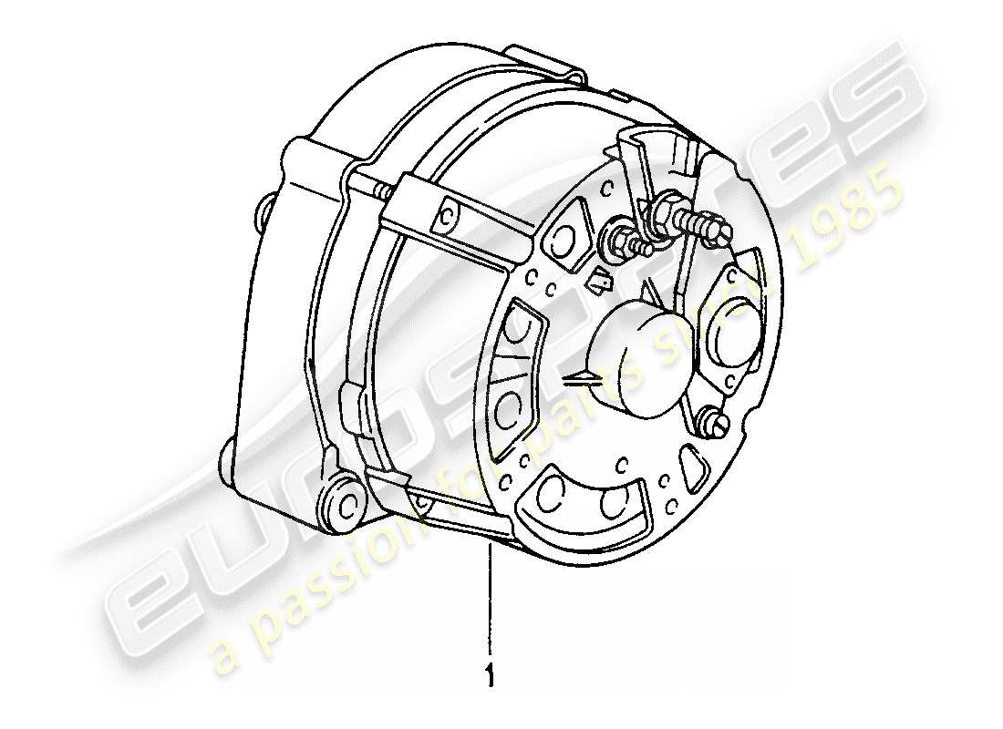 Porsche Replacement catalogue (1985) ALTERNATORE Diagramma delle parti