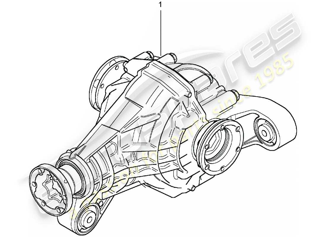 Porsche Replacement catalogue (1998) differenziale dell'asse posteriore Diagramma delle parti