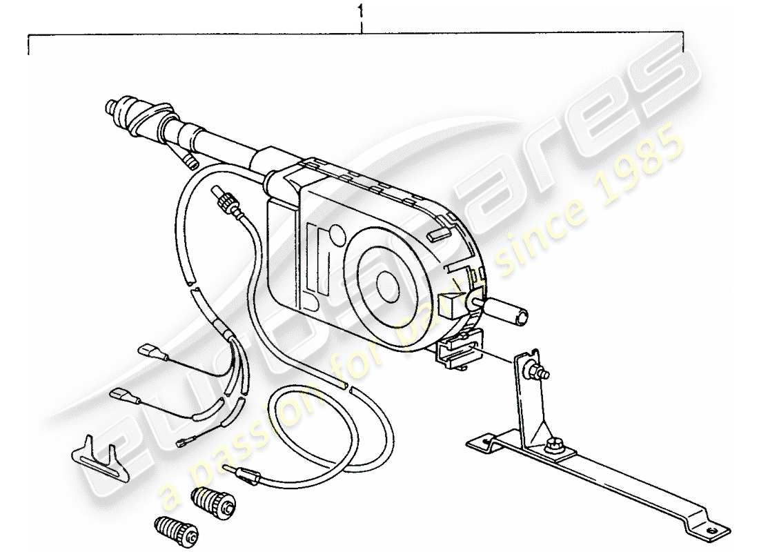 Porsche Replacement catalogue (1998) ANTENNA AUTOMATICA Diagramma delle parti