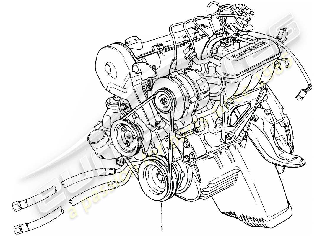 Porsche Replacement catalogue (2009) MOTORE REVISIONATO Diagramma delle parti