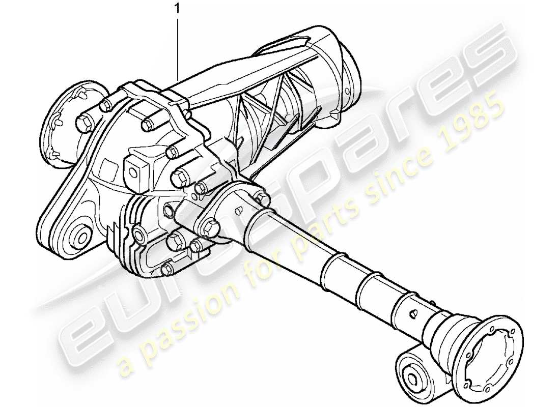 Porsche Replacement catalogue (2009) DIFFERENZIALE ASSALE ANTERIORE Diagramma delle parti