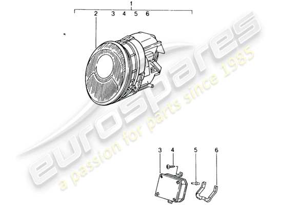 a part diagram from the Porsche Tequipment catalogue (1991) parts catalogue