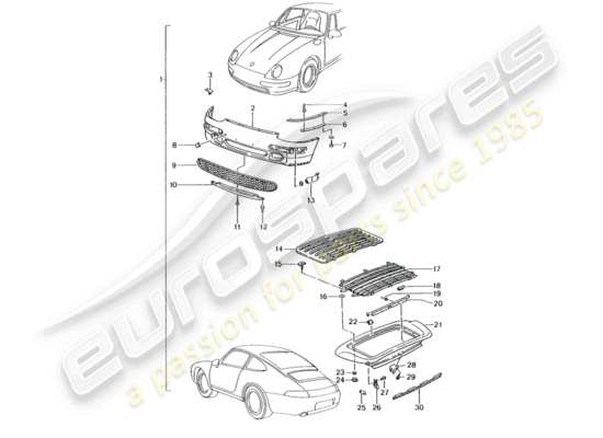 a part diagram from the Porsche Tequipment catalogue (1993) parts catalogue
