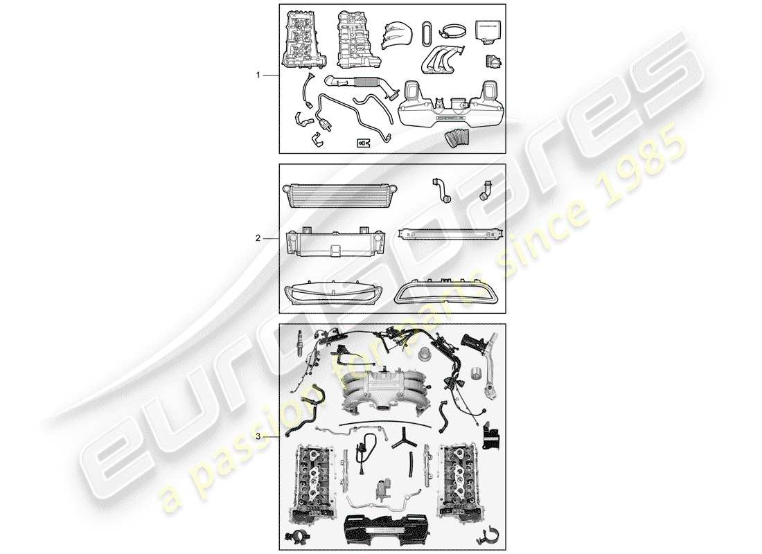 Porsche Tequipment catalogue (2003) MOTORE Diagramma delle parti