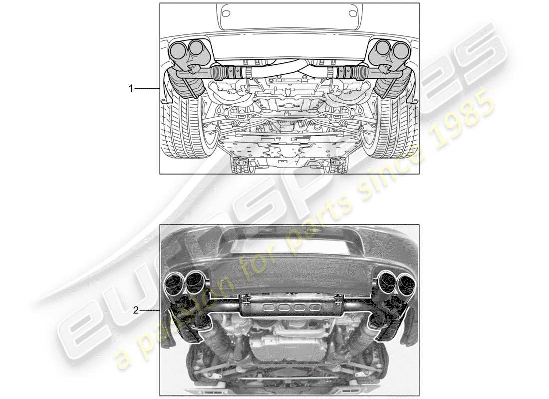 Porsche Tequipment catalogue (2003) Impianto di scarico Diagramma delle parti