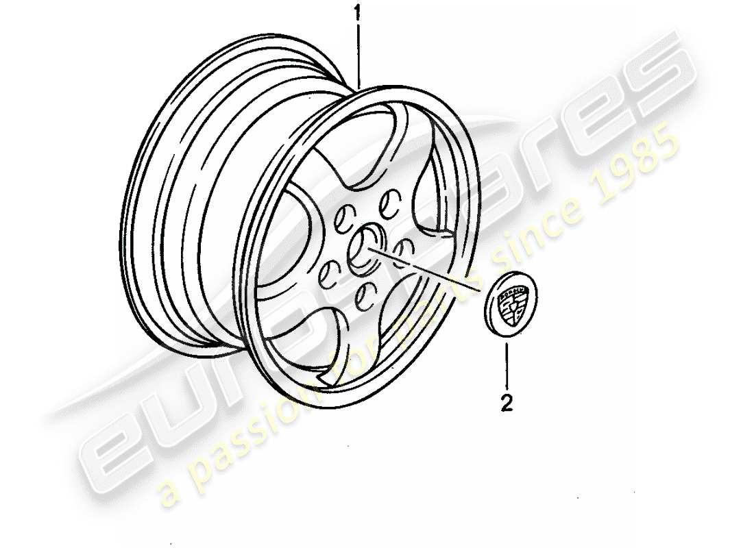 Porsche Tequipment catalogue (2003) set di ruote dentate Diagramma delle parti