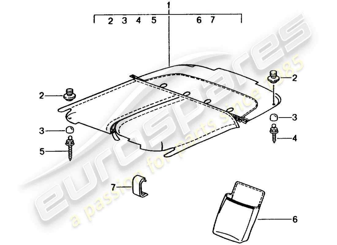 Porsche Tequipment catalogue (2003) COPERTURA TONNELLATA Diagramma delle parti