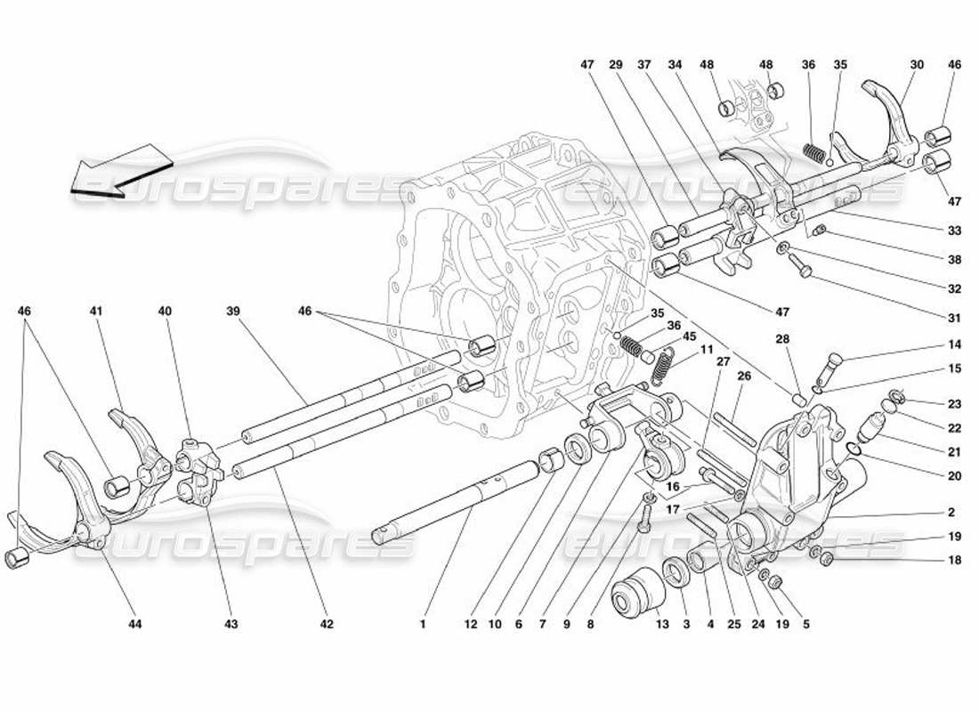 Ferrari 575 Superamerica All'interno di Riduttore controlli: non per il diagramma delle parti F1-