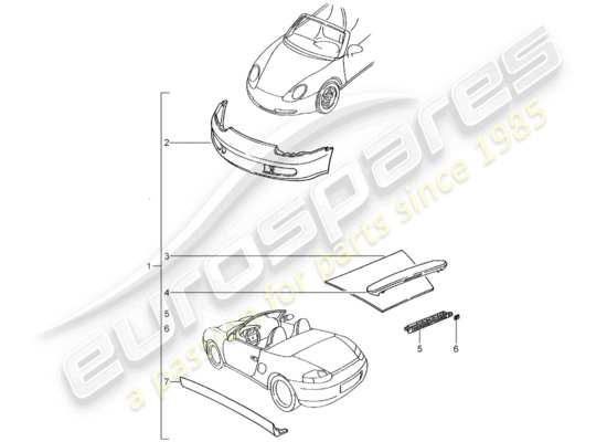 a part diagram from the Porsche Tequipment catalogue (2007) parts catalogue