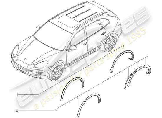 a part diagram from the Porsche Tequipment Cayenne (2004) parts catalogue