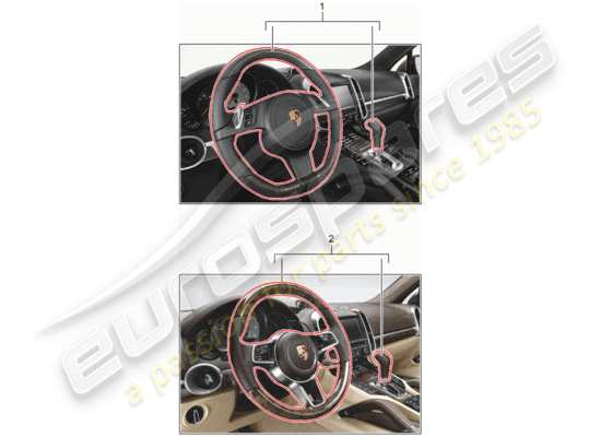 a part diagram from the Porsche Tequipment Cayenne (2012) parts catalogue