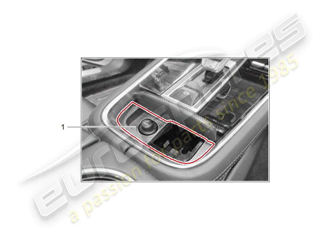 Porsche Tequipment Panamera (2010) Pacchetto fumatori Diagramma delle parti