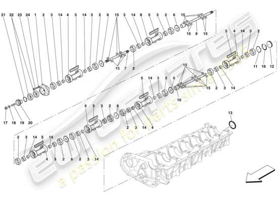 a part diagram from the Maserati MC12 parts catalogue