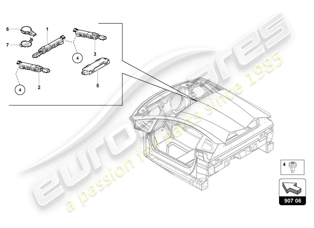 Schema delle parti Lamborghini LP720-4 Coupé 50 (2014) AEREA