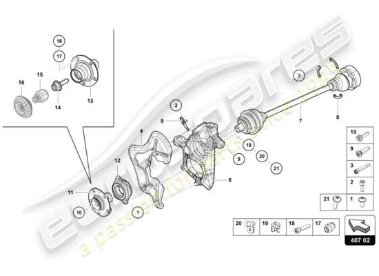 a part diagram from the Lamborghini LP720-4 Coupe 50 (2014) parts catalogue