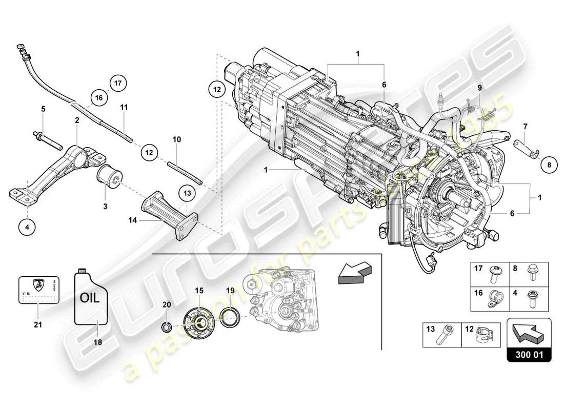 Lamborghini LP700-4 ROADSTER (2015) 7 Diagramma delle parti