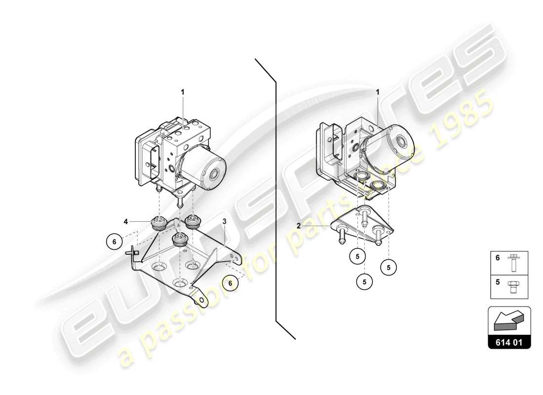 Lamborghini LP700-4 ROADSTER (2015) CENTRALINA ABS CON CENTRALINA Diagramma delle parti