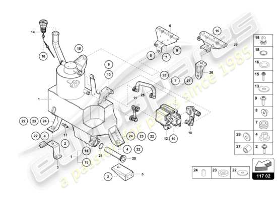 a part diagram from the Lamborghini LP750-4 SV COUPE (2015) parts catalogue