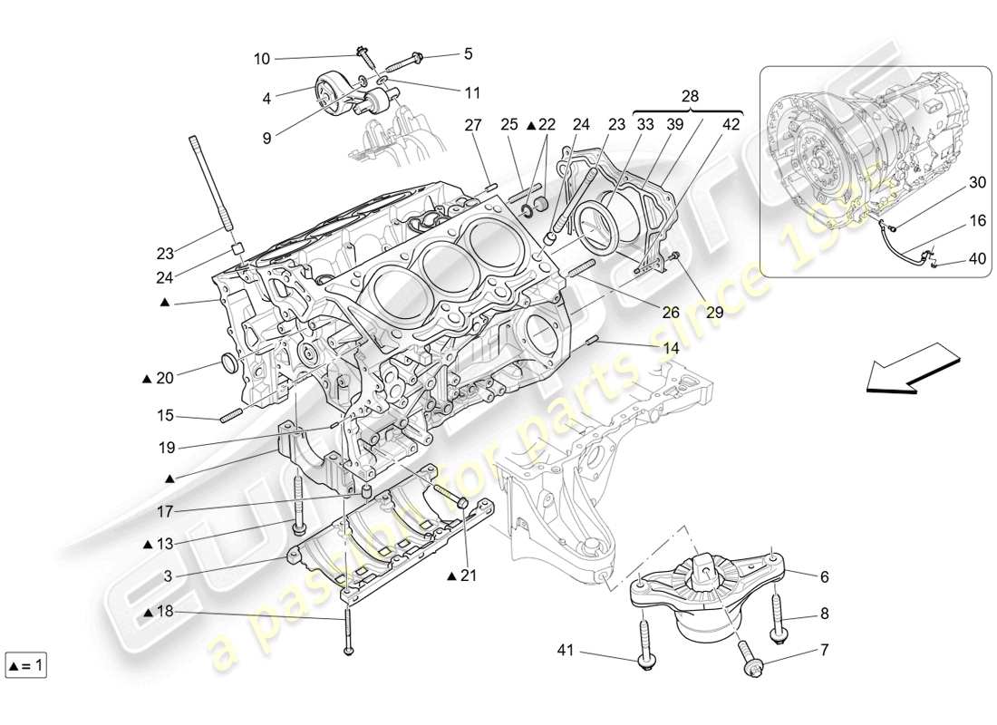 a part diagram from the Ferrari Portofino parts catalogue