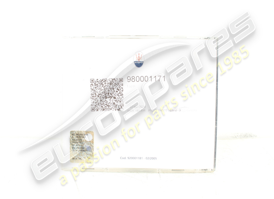 NUOVO CD-ROM Maserati. NUMERO PARTE 980001171 (2)