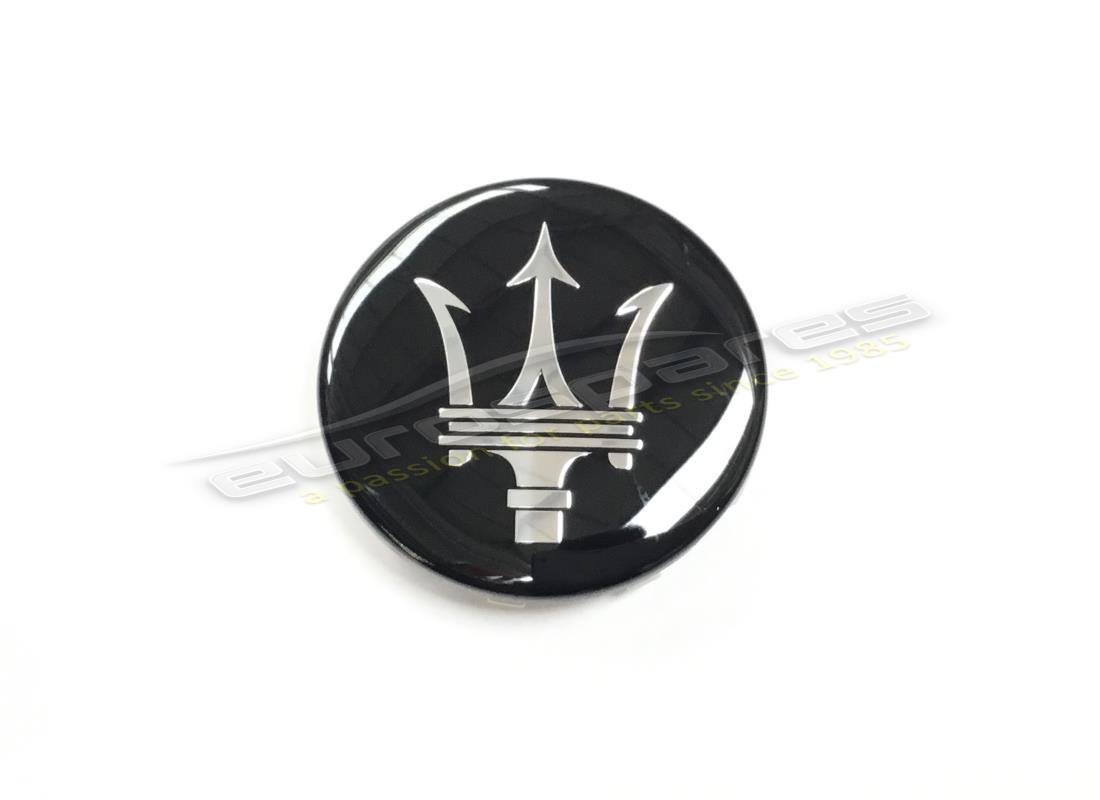 NUOVO PACCHETTO NERO Maserati BADGE RUOTA. NUMERO PARTE 670119683 (1)