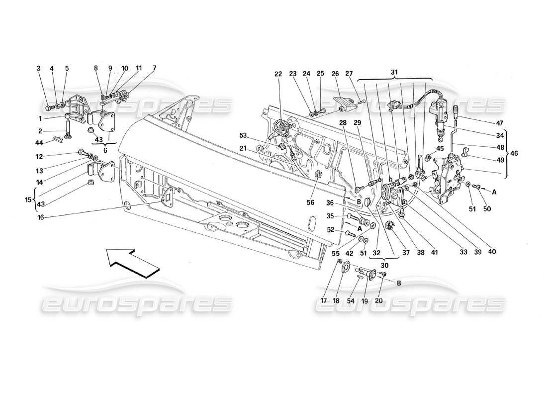 diagramma della parte contenente il codice parte 70000655