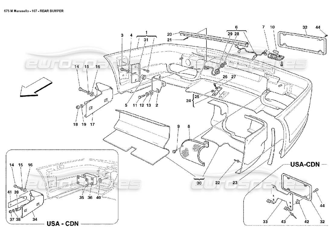 diagramma della parte contenente il codice parte 14779611