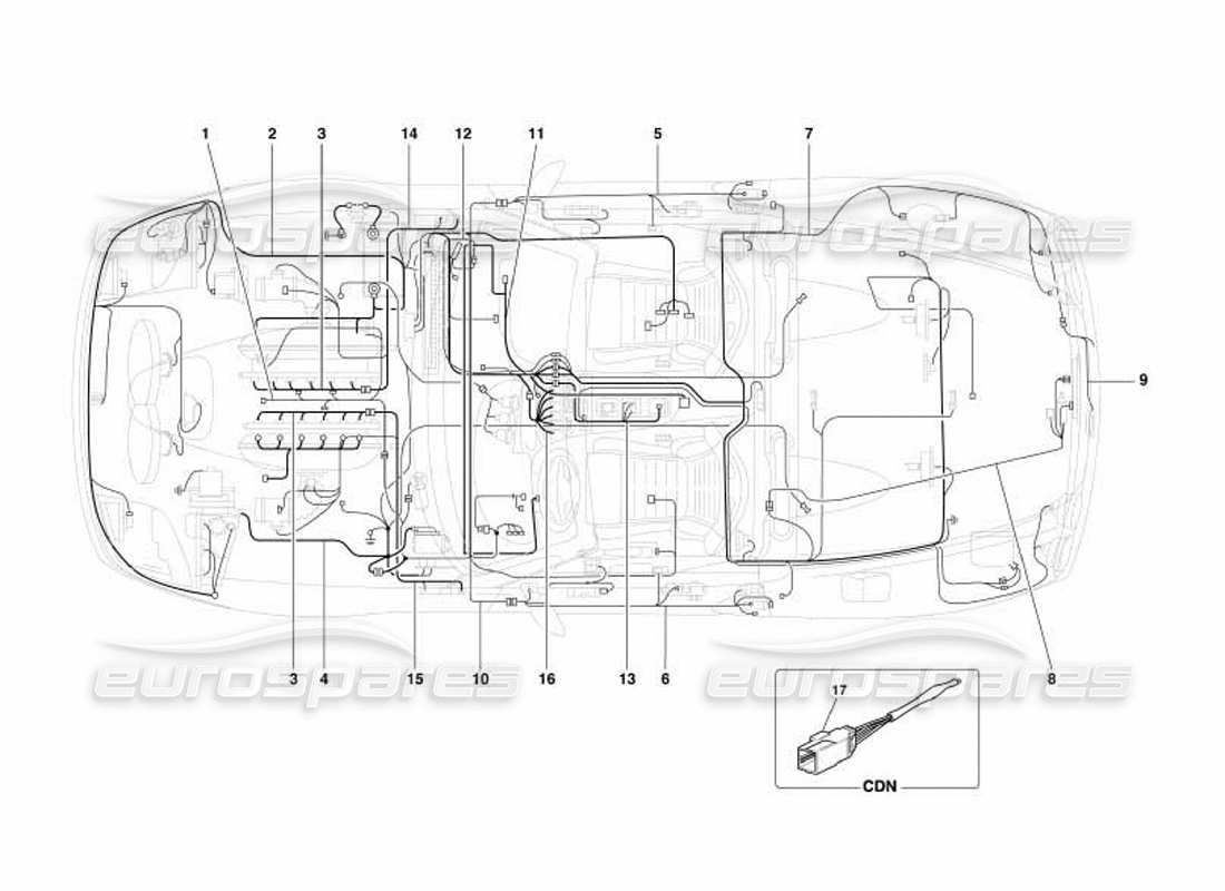 diagramma della parte contenente il codice parte 186550