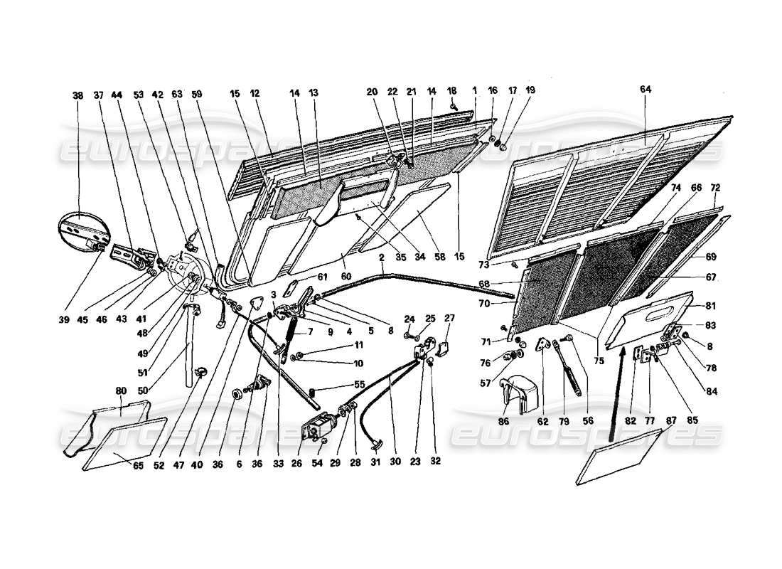 diagramma della parte contenente il codice parte 61371100